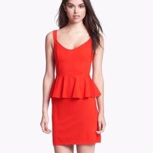 BB Dakota Red Peplum Dress size 0